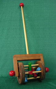 Klickity Klacker Toddler Handmade Wood Push Toy