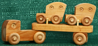 Handmade Wood Toy Mini Car Carrier by D and ME